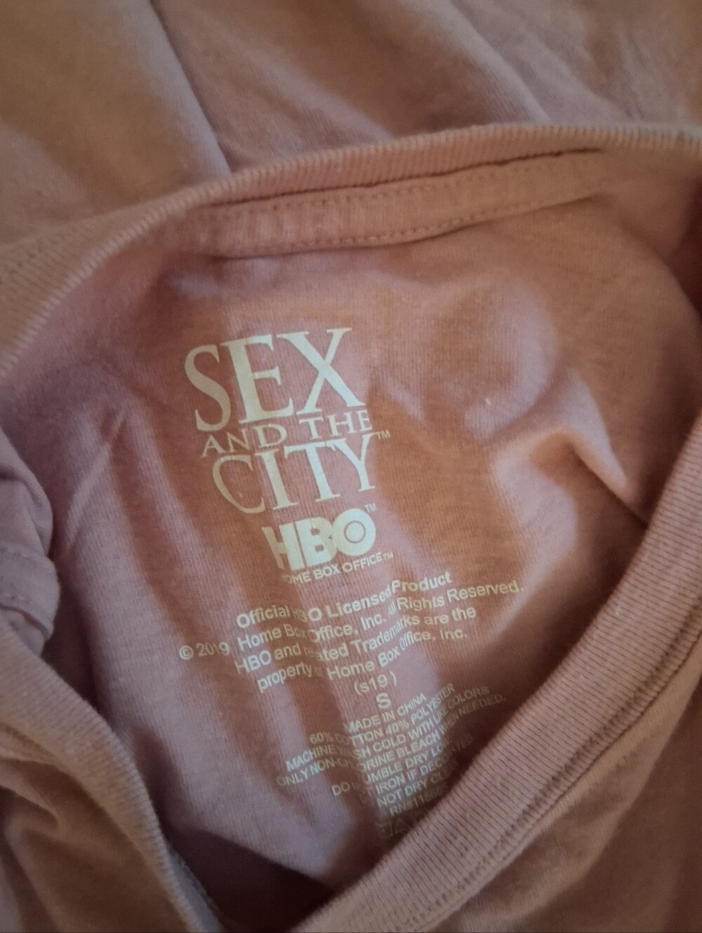 Sex And The City Light Pink Crop Top Small - Picture 2 of 2